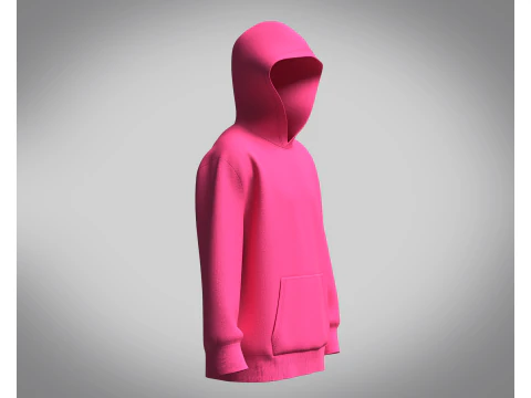 Men Hoodie - PINK 3D Model