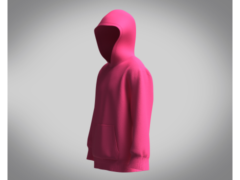 Men Hoodie - PINK Modèle 3D