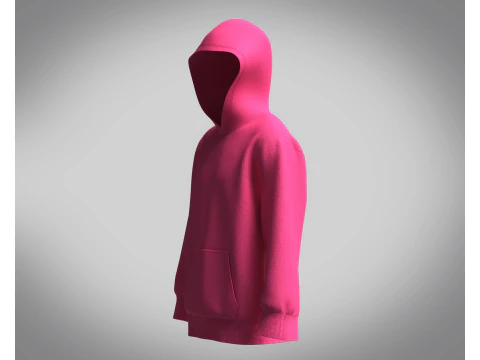 Men Hoodie - PINK 3D Model
