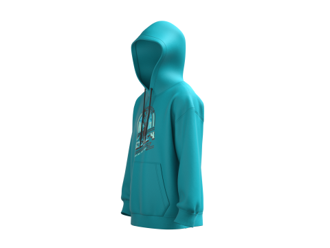 Men Hoodie - Hockey 3Dモデル
