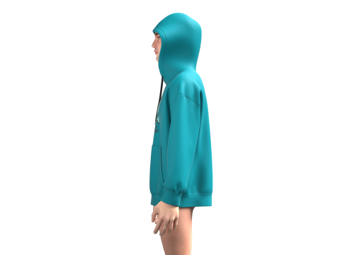 Men Hoodie - Hockey 3Dモデル