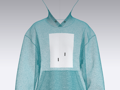 Men Hoodie - Hockey 3Dモデル