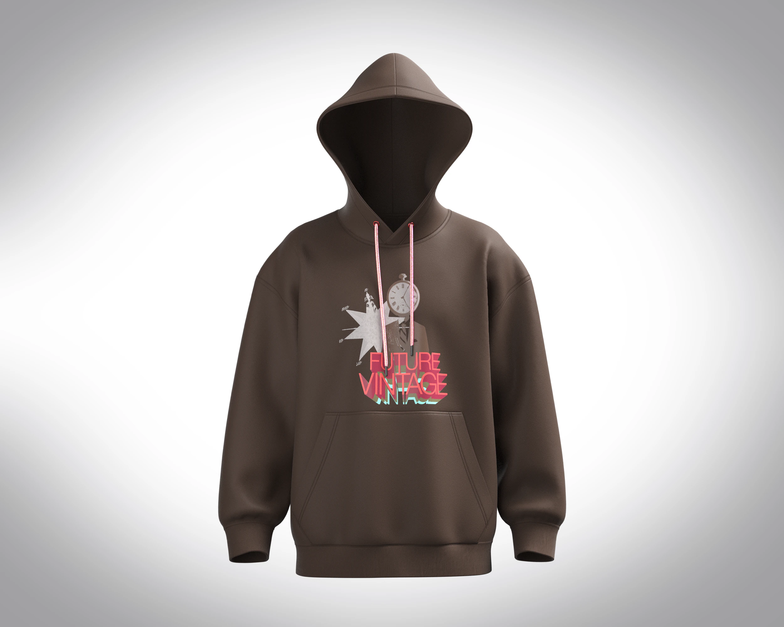Men Hoodie - Future Vintage 3D Model .c4d .max .obj .3ds .fbx .stl .blend