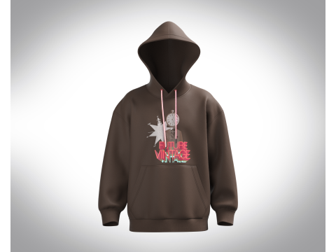 Men Hoodie - Future Vintage 3D Model