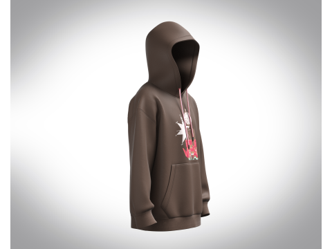 Men Hoodie - Future Vintage Modèle 3D