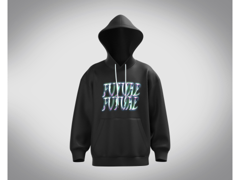 Men Hoodie - Future Modèle 3D