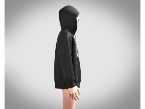 Men Hoodie - Future 3D 模型