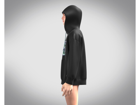 Men Hoodie - Future 3D 模型