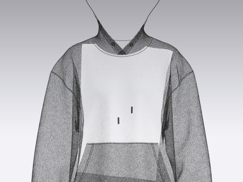 Men Hoodie - Future 3D 模型