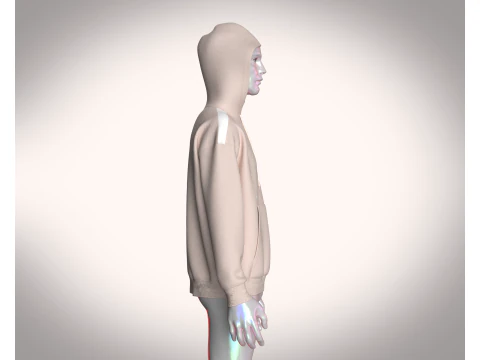 Men Hoodie - Waste Water 3D Model