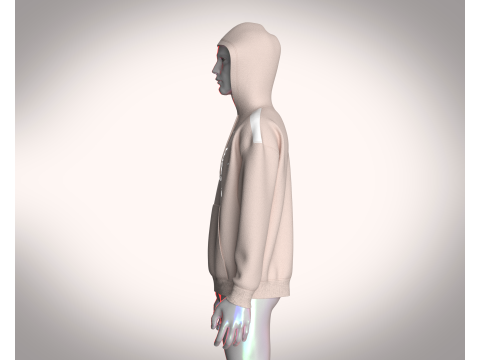 Men Hoodie - Waste Water Modèle 3D
