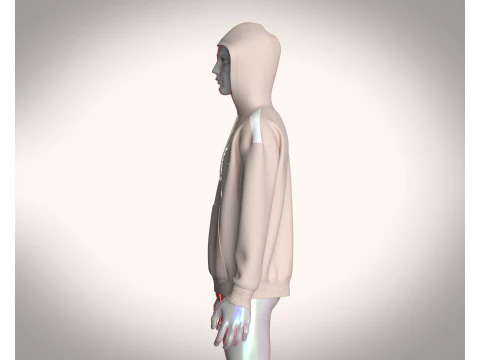 Men Hoodie - Waste Water 3D Model