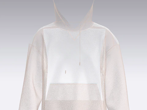 Men Hoodie - Waste Water 3D Model