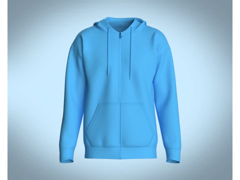 Moletom Masculino - Cor Simples Modelo 3D