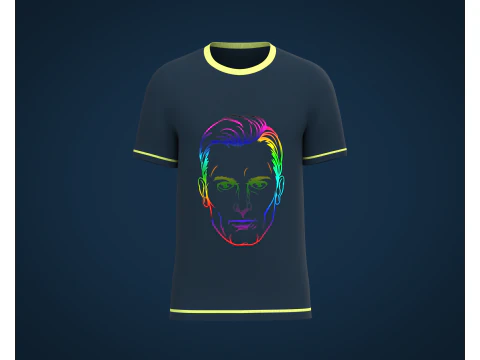 Чоловіча футболка Nautilus 3D Модель