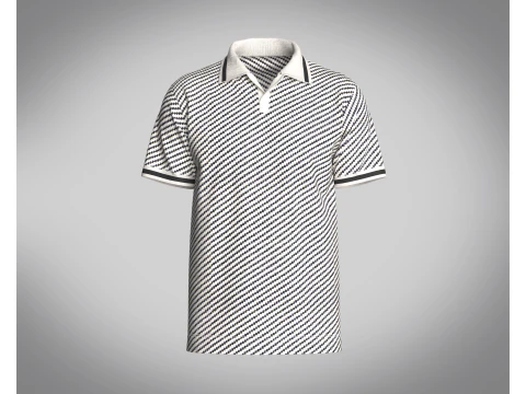 ERKEK A&Ccedil;IK YAKA POLO G&Ouml;MLEK 3D Model