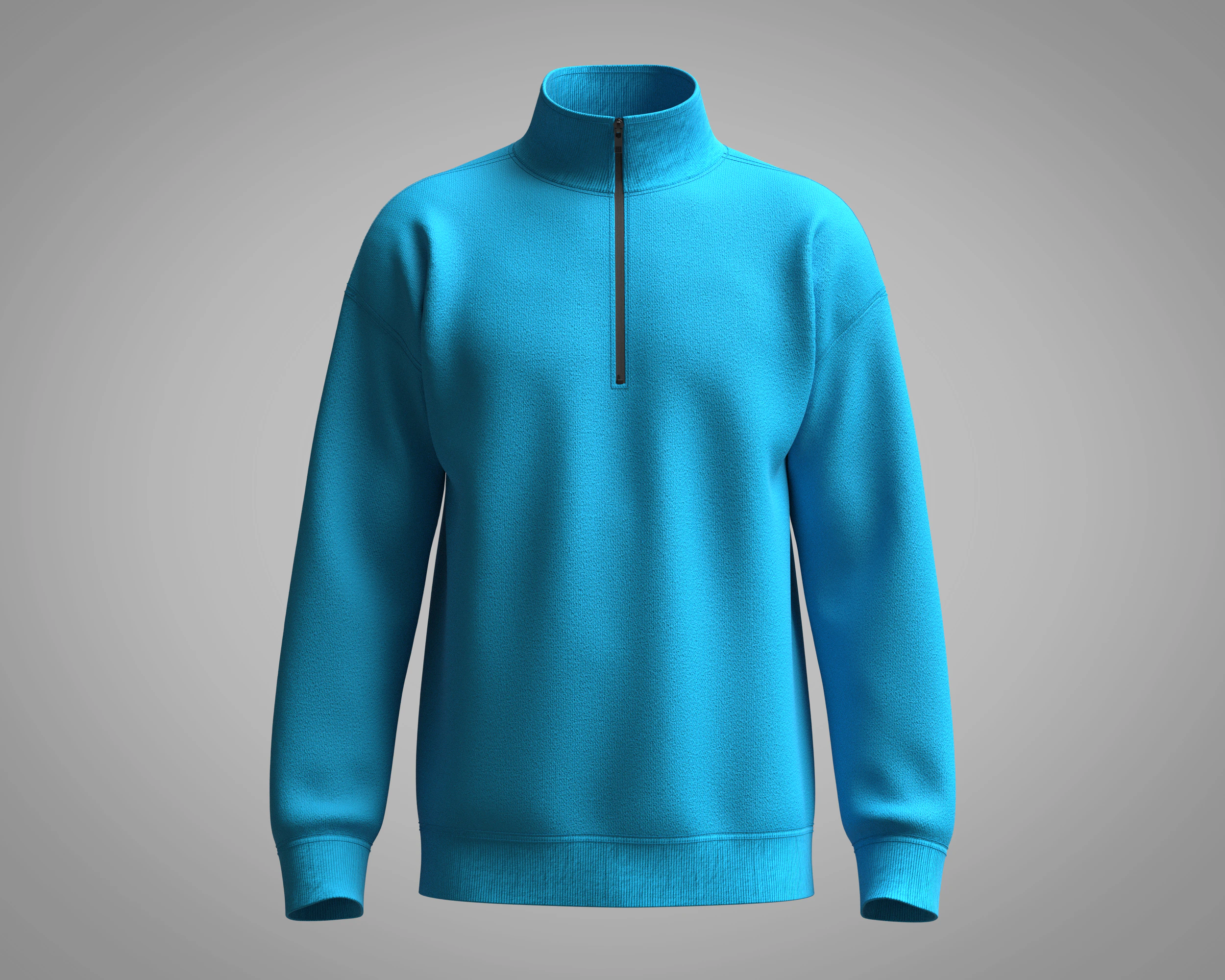 Men Jacket - Blue 3D Model .c4d .max .obj .3ds .fbx .stl .blend 