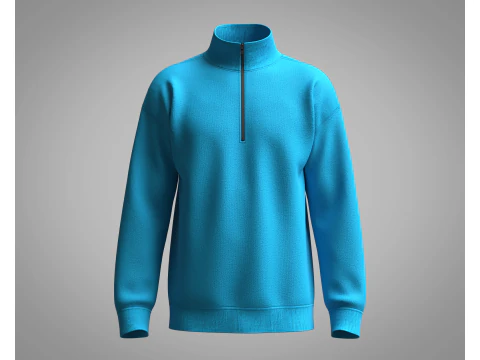 Giacca da uomo - Blu Modello 3D