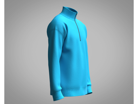 Men Jacket - Blue 3D Model