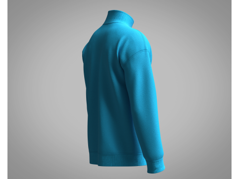 Men Jacket - Blue 3D Model