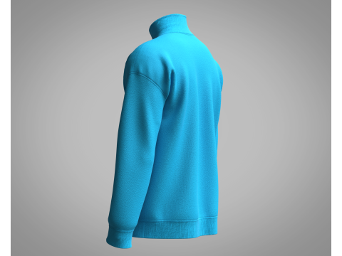 Men Jacket - Blue 3D Model