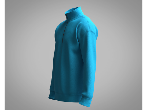 Men Jacket - Blue 3D Model