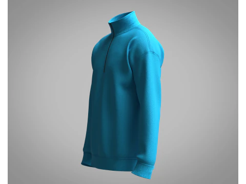 Men Jacket - Blue 3D Model