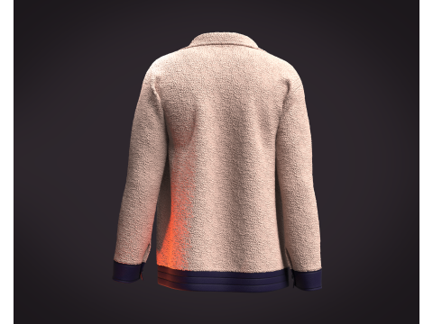 Men Jacket - Sherpa 3Dモデル