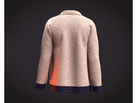 Men Jacket - Sherpa 3D Model