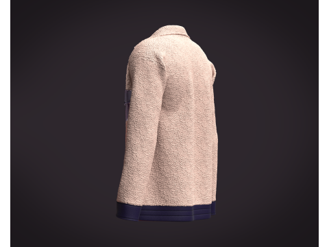 Men Jacket - Sherpa 3Dモデル