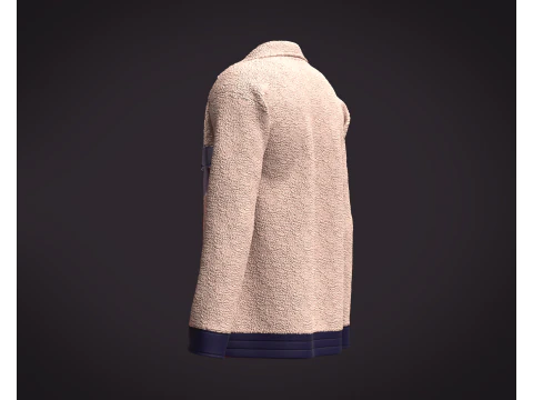 Men Jacket - Sherpa 3D Model