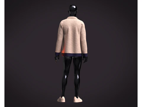 Men Jacket - Sherpa 3D Model