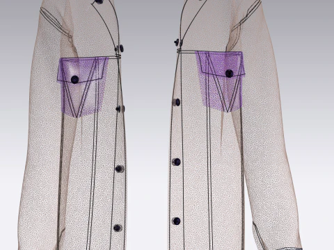 Men Jacket - Sherpa 3D Model