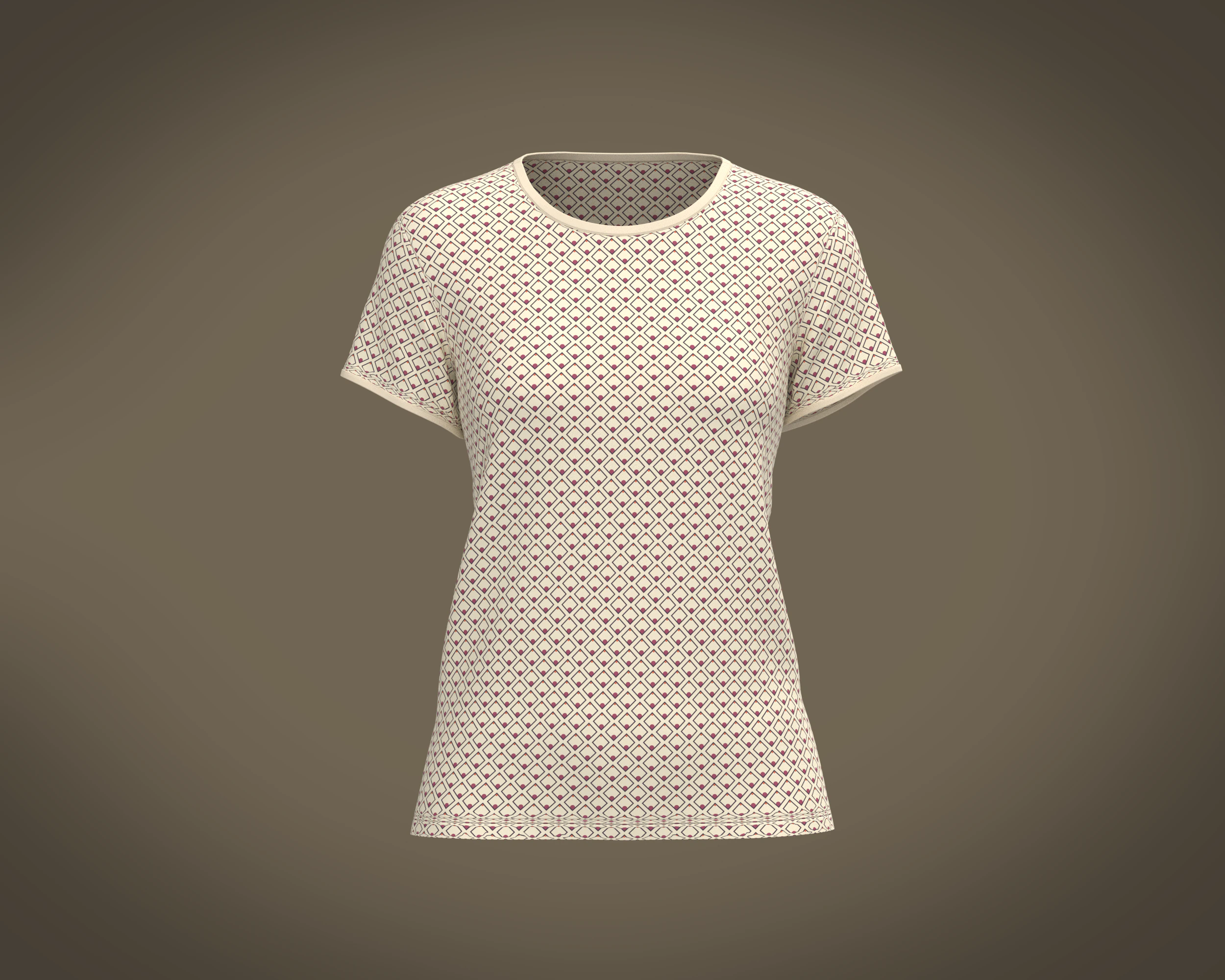 Ladies Tshirt 3D Model .c4d .max .obj .3ds .fbx .stl .blend 
