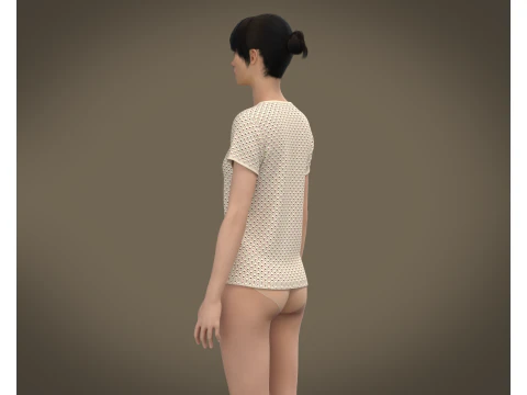 Ladies Tshirt 3D Model