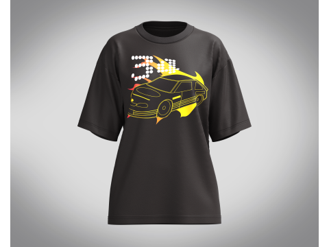 Ladies Tops - Electric Burn Up 3Dモデル