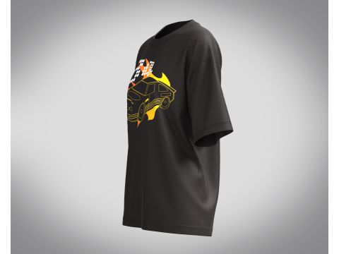 Ladies Tops - Electric Burn Up 3D Model