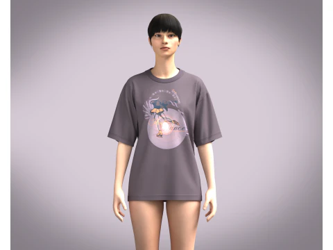 Ladies Tops - Dance 3D Model