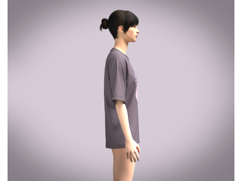 Ladies Tops - Dance Model 3D
