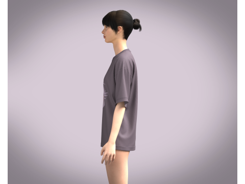 Ladies Tops - Dance Model 3D