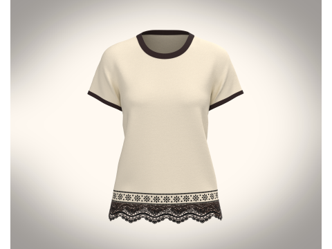 Ladies Tops with Less 3Dモデル