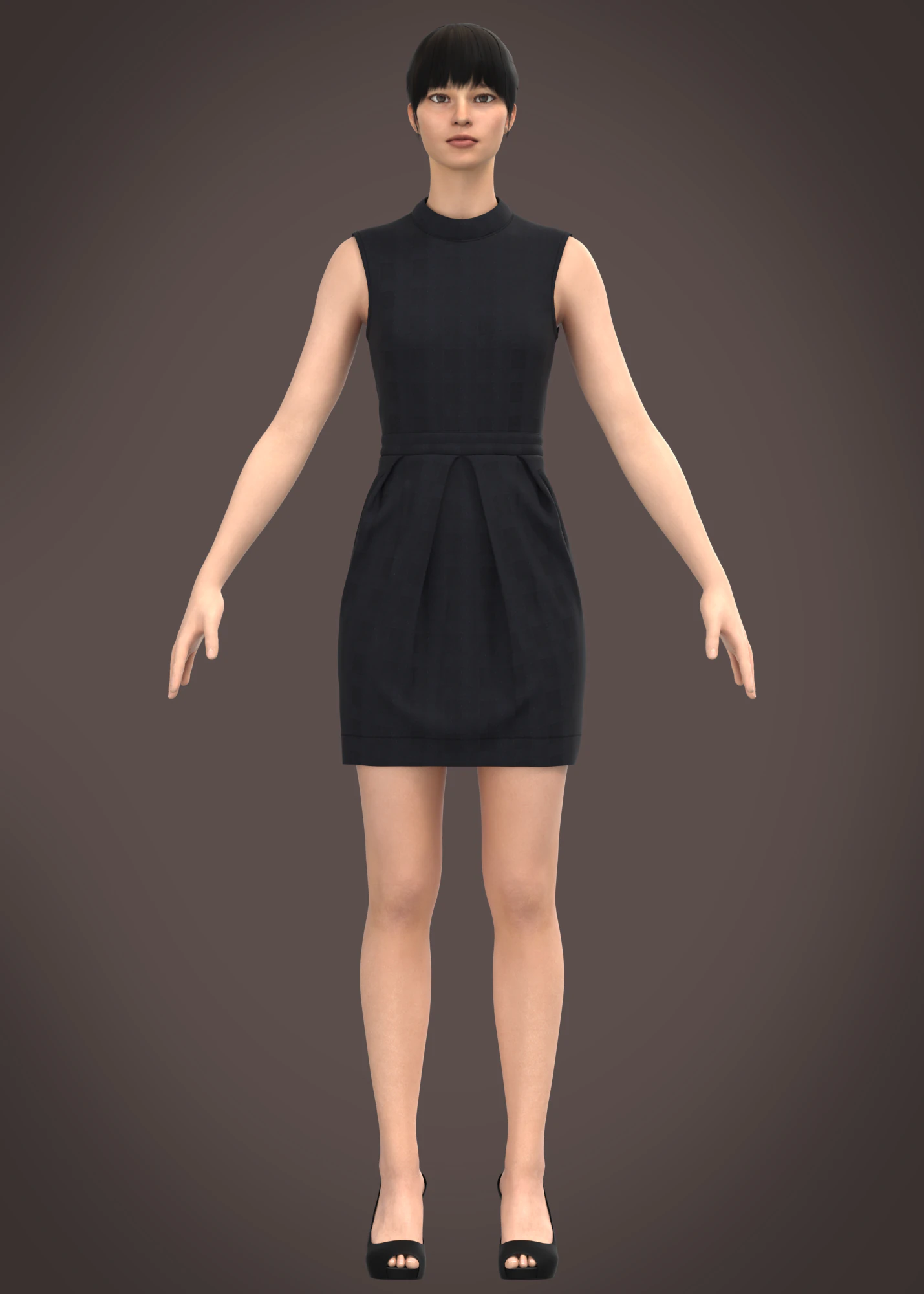 Ladies Long Tops 3D Model .c4d .max .obj .3ds .fbx .stl .blend 