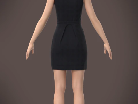 Ladies Long Tops 3D Model