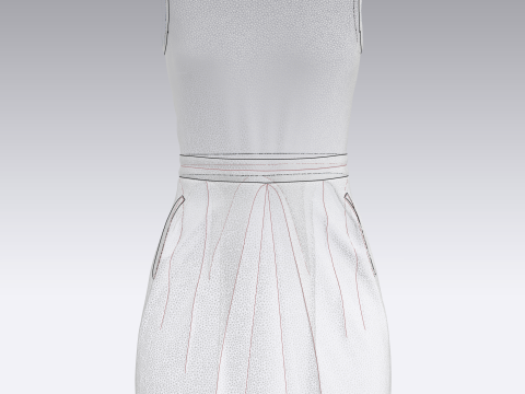 Ladies Long Tops 3D Модель