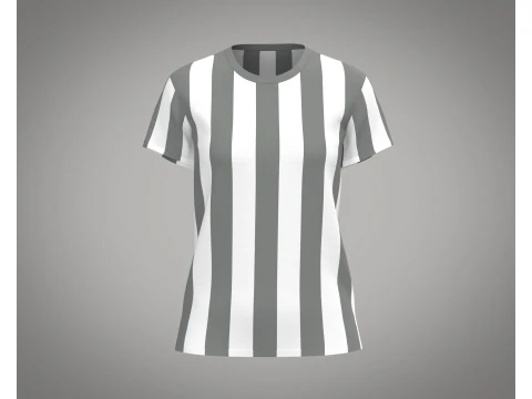 Białe topy damskie Model 3D