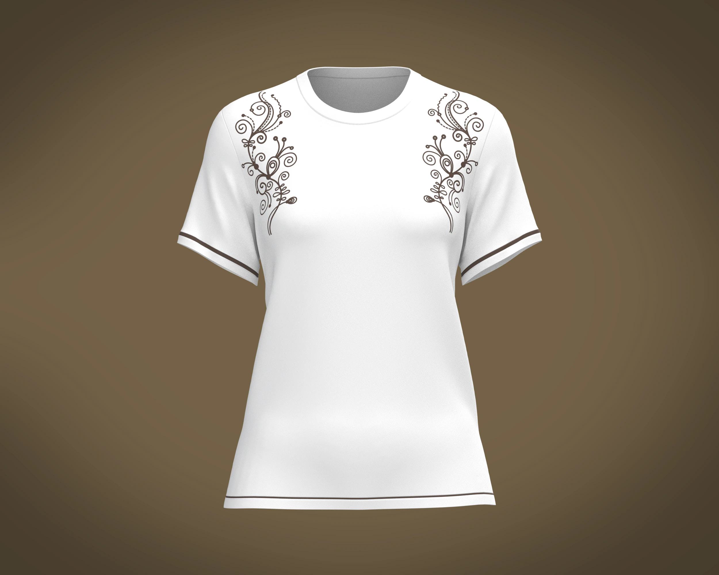 Ladies white Tops V2 3D Model .c4d .max .obj .3ds .fbx .stl .blend 
