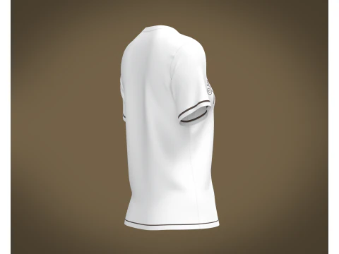 Ladies white Tops V2 3D Model