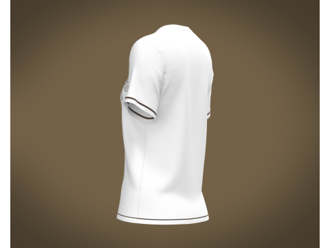 Ladies white Tops V2 Modello 3D