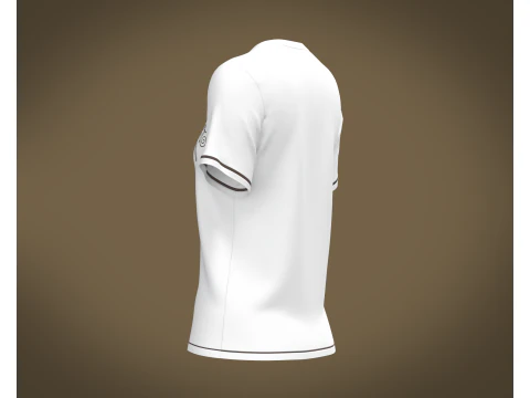 Ladies white Tops V2 3D Model