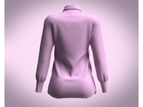 Ladies Long Torso - Shirt 3D Model